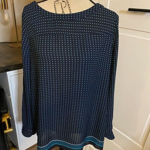 Chiffon Navy Blouse